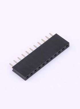 BX-PM2.54-1-11PY 排母 间距:2.54mm 1x11P 直插 插件,P=2.54mm