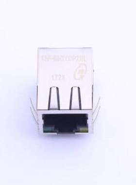 13F-69GYDP2NL 以太网连接器(RJ45 RJ11) 带LED 插件