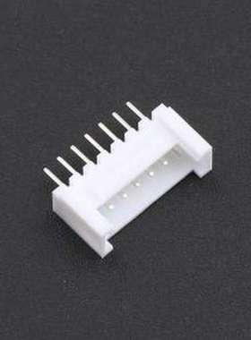 2.0-7P ZZDK 线对板针座 1x7P 间距:2mm 直插 系列:PH 白色 插件,