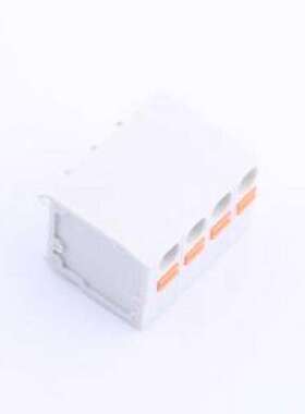 KF239-5.08-4P 弹簧式接线端子 1x4P 5.08mm 每排P数:4 排数:1 插