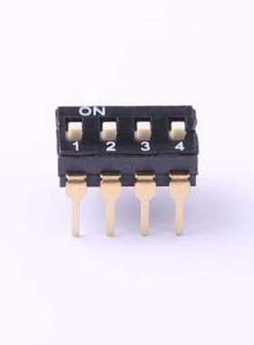 TL-04 拨码开关 拨码开关插件黑色04P-4PIN间距2.54mm立式直插正