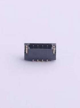 A0800WR-S-04PNLBG1GS1R 线对板针座 黑色 SMD,P=0.8mm,卧贴