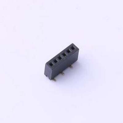 X1311FVS-06-C43D35R2 排母 间距:1.27mm 1x6P 立贴 SMD,P=1.27mm