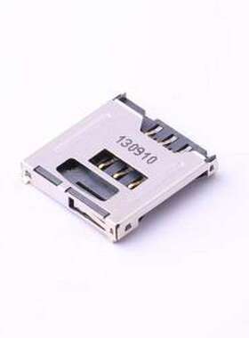 SIM-09A SIM卡连接器 拔插式 MicroSIM卡 卡座 SMD