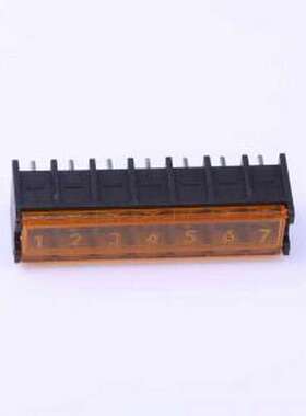 DBT50G-7.62-7P-BK-P 栅栏式接线端子 7.62mm 1x7P 每排P数:7 排
