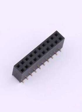 HC-PM254-8.5H-2x10PS 排母 2x10P 间距:2.54mm 立贴 SMD,P=2.54m