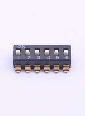 CDM-06 拨码开关 CDM-06 黑色 SMD-12P,6x12.7mm