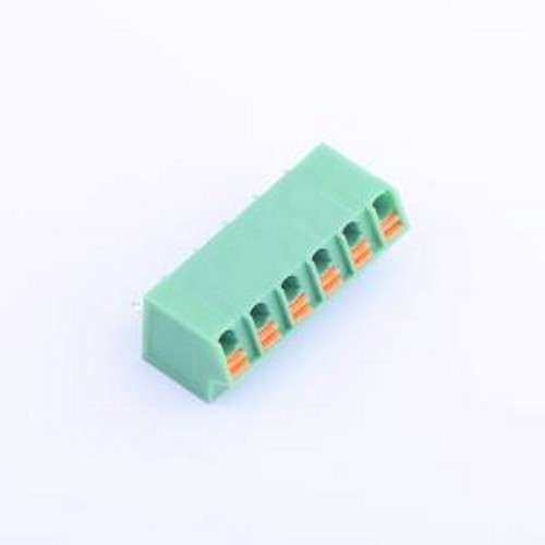 KF250NH-5.0-6P 弹簧式接线端子 1x6P 5mm 每排P数:6 排数:1 插件