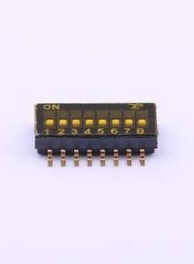 DSHP08TSGET 拨码开关 8位 1.27间距 SMD-16P,5.4x11.7mm