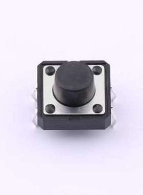 TS127CJ 250gf 009 轻触开关 12*12*7mm 立插 轻触开关 插件-4P,1