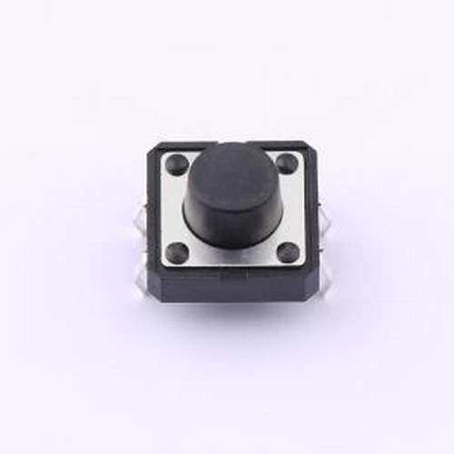 TS127CJ 250gf 009 轻触开关 12*12*7mm 立插 轻触开关 插件-4P,1