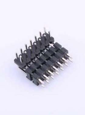 PH-01449 排针 间距:2.54mm 2x7P 弯插 方针 弯插,P=2.54mm