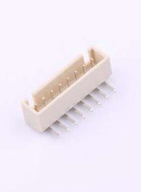 KH-A2504-08AW-M 线对板针座 间距:2.54mm 1x8P 米色 插件,P=2.5m