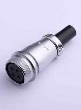 WS24K4/ZQ 圆形(线缆)连接器 航空插座/对接 直式电缆护套 4芯