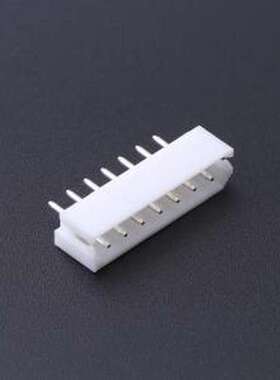 HX25015-7A 线对板针座 间距:2.5mm 1x7P 直插 白色 插件,P=2.5mm