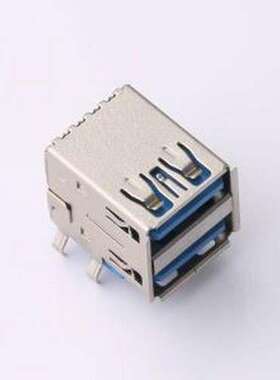 XUBF-1800-0610 USB连接器 双层 USB 3.0 AF 母座卧式插板卷边 插