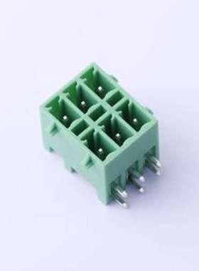 KF2EDGKRG-3.81-2*3P 插拔式接线端子 3.81mm 弯插,P=3.81mm