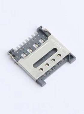 XDSM-0182-1508 SIM卡连接器 掀盖式 Micro SIM卡座8PIN 中卡槽 S