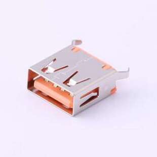 Type 插件 916 USB连接器 直插 橙色 母 162A1112Y10210