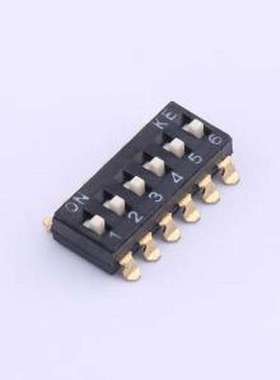 DSIC06LSGET 拨码开关 2.54mm 6位贴片高柄拨码开关 SMD-12P,6x15