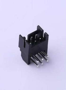 HX20012-6WA black 线对板针座 2x3P 间距:2mm 弯插 黑色 弯插,P=