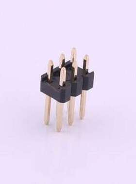 X6521WV-2x03H-C60D30 排针 2x3P 间距:2.54mm 方针 插件,P=2.54m