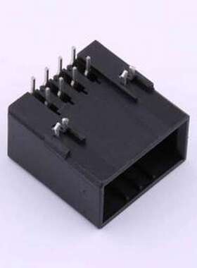 DL3810-8AW 线对板针座 2x4P 间距:3.81mm 弯插 弯插,P=3.81mm