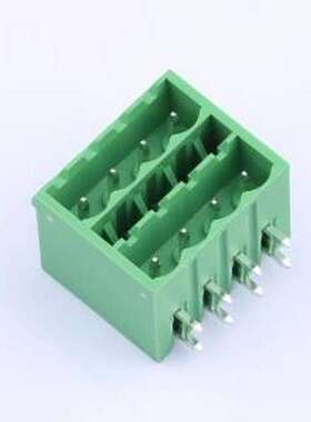 JL2EDGKRCH-50804G01 插拔式接线端子 2x4P 5.08mm 弯插,P=5.08mm