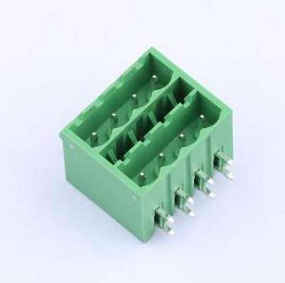 JL2EDGKRCH-50804G01 插拔式接线端子 2x4P 5.08mm 弯插,P=5.08mm