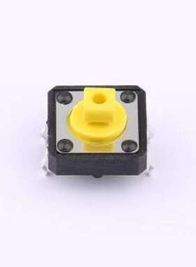 TS-1094TA-B3D2-T-Y 轻触开关 12x12x7.3mm方头 直插 带柱轻触开