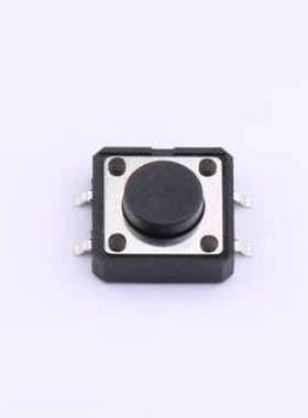TS125TP 250gf 009 轻触开关 12*12*5mm 立贴 轻触开关 SMD-4P,12