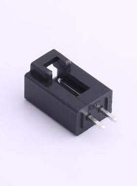 HX25418-2A 线对板针座 1x2P 间距:2.54mm 直插 黑色 插件,P=2.54