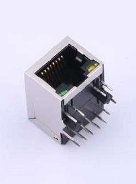 X01AQ285AA2ADA2 以太网连接器(RJ45 RJ11) 带LED 插件