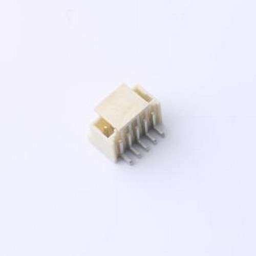 HC-ZE1.5-5PLT 线对板针座 1x5P 间距:1.5mm 立贴 系列:ZH SMD,P=