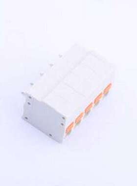 KF239-5.0-5P 弹簧式接线端子 1x5P 5mm 每排P数:5 排数:1 插件,P