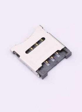 MICRO-SIM-006-H18 SIM卡连接器 翻盖式 MicroSIM卡 卡座 SMD