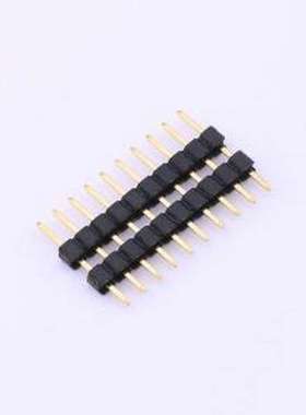 X4612WV-10I-C40D28-E60 排针 1x10P 间距:2mm 方针 插件,P=2mm