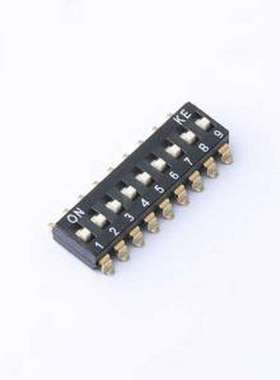 DSIC09LSGET 拨码开关 9位 2.54mm间距贴片 SMD 拨码开关 管装 SM