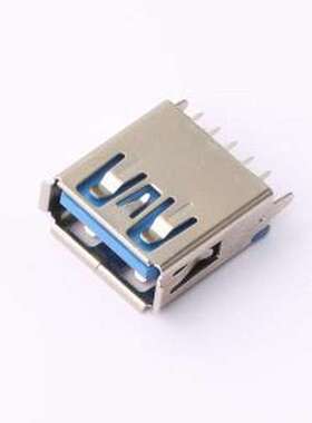 HC-USB3.0-L137-ZJ USB连接器 Type-A 母 直插 插件