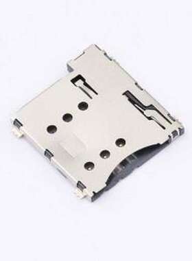 A-MicroSIM-1.35B SIM卡连接器 自弹式 MicroSIM卡 卡座 SMD