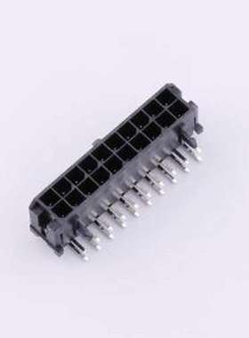 0430452000 线对板针座 2x10P 间距:3mm 弯插 系列:Micro-Fit(MX