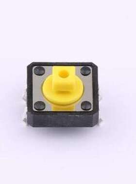 TS-1094T-B2D2-T-Y 轻触开关 12x12x7.3mm方头 直插 轻触开关180g