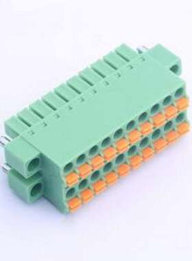 KF2EDGKNHM-3.81-2*10P 插拔式接线端子 螺丝固定 3.81mm P=3.81m