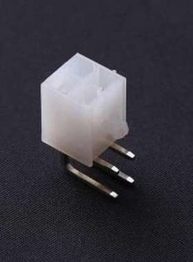 C4255WR-F-2X02P 线对板针座 2x2P 间距:4.2mm 弯插 白色半透明