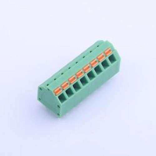 KF250NH-3.81-8P 弹簧式接线端子 1x8P 3.81mm 每排P数:8 排数:1