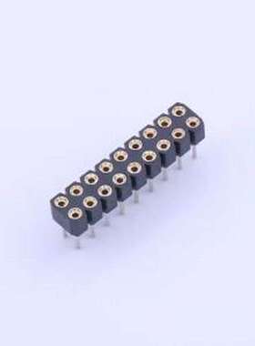 X5521FV-2X09-C30D743-0743 排母 间距:2.54mm 2x9P 直插 插件,P=