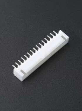 KH-A2504-15A 线对板针座 间距:2.54mm 1x15P 白色 插件,P=2.5mm