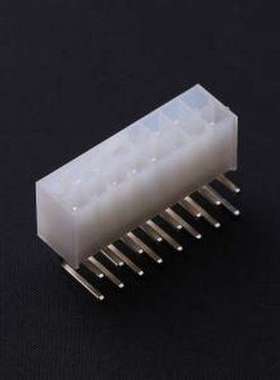 C4255WR-2X08P 线对板针座 2x8P 间距:4.2mm 弯插 白色半透明 弯