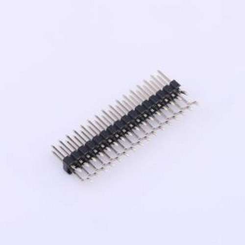 PZ254-2-16-WS 排针 2x16P 间距:2.54mm 方针 卧贴 黑色 SMD,P=2.