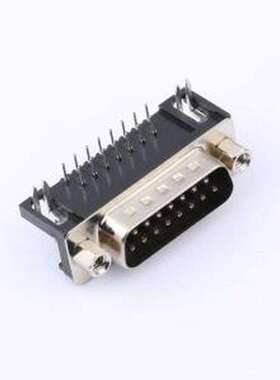 DS1037-15MNAKT74-0CC D-Sub/VGA连接器 D-Sub 公 P数:15P 弯插